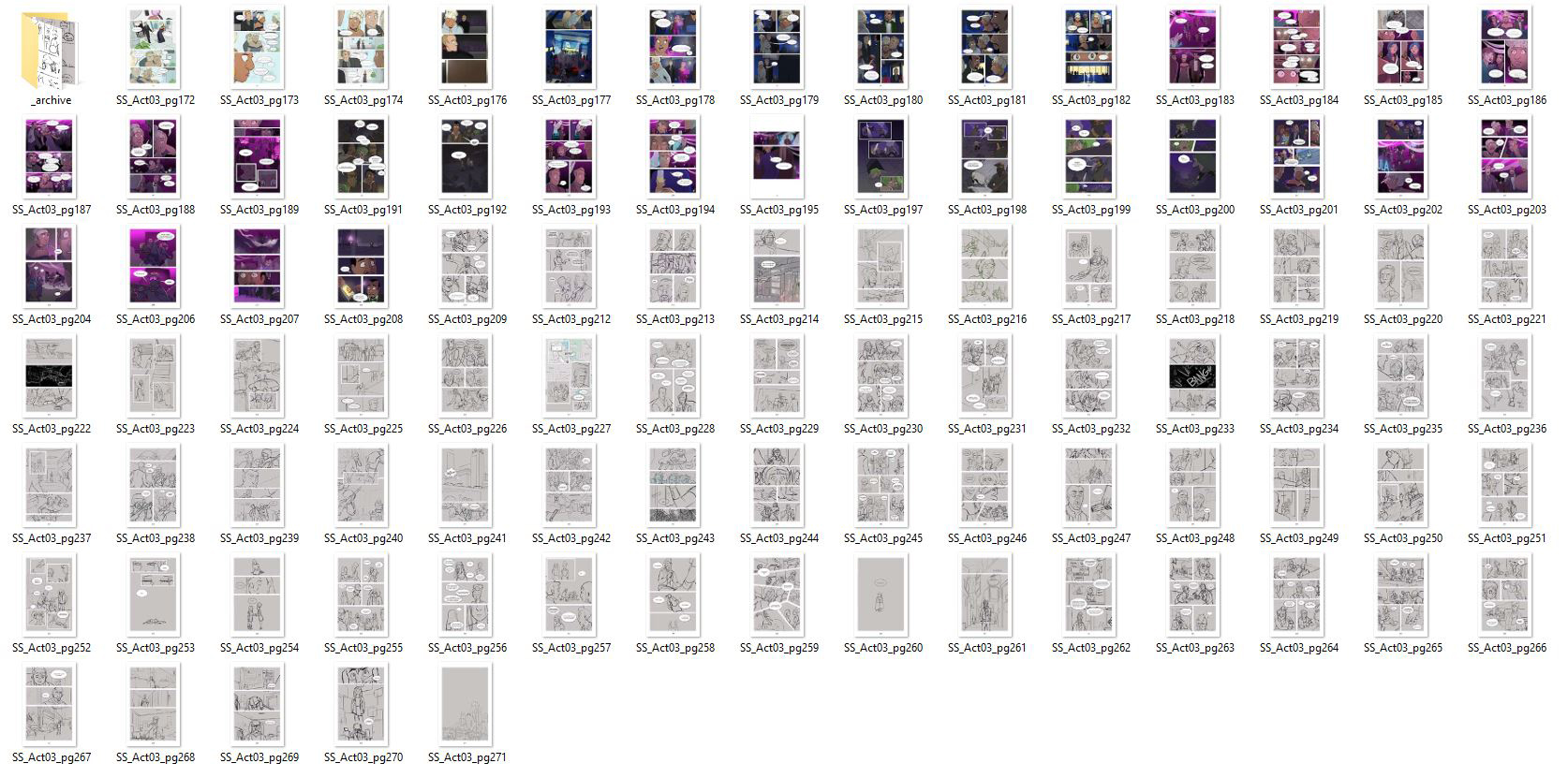 (In an ideal world this would be an images of my comic pages but alas, 
                                        my HTML continues to spite me.)